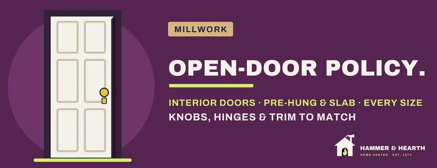 Millwork poster: Open-Door Policy.